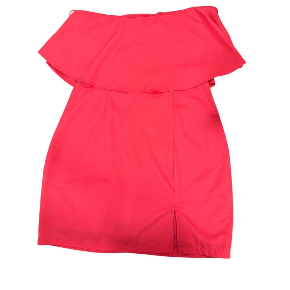 Superdown Hot Pink Ruffle Mini Dress - Small - Picture 2 of 10
